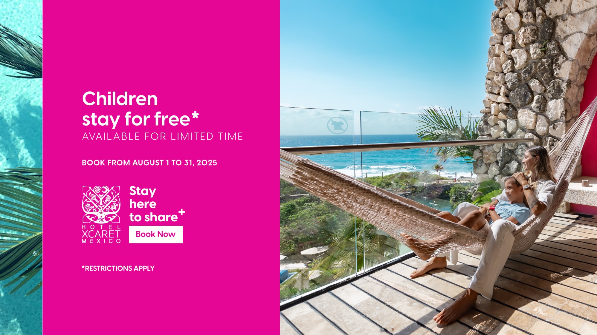 Menores de 18 se hospedan gratis | Hotel Xcaret México